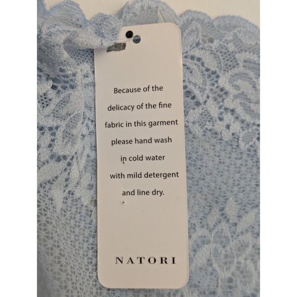 Natori 775314 Heavenly‎ Lace Boyshort Panty Underwear Large Light Blue NWT $32 - Picture 5 of 7
